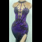 SW019 Purple Stagewear Dress